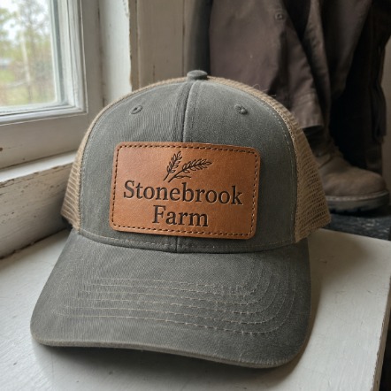 Custom leather patch hats for small business
