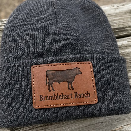 Customized leather patch hats for coffee shops, studios and small brands