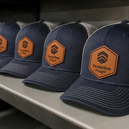 Customized leather patch hats for corporate gifting and onboarding