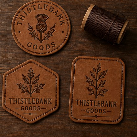 Engraved Leather Patches