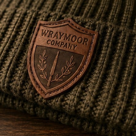 Leather Patch Beanies