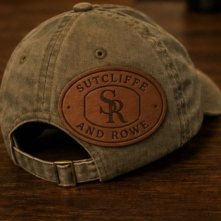 Leather Patch Dad Hats with custom branding
