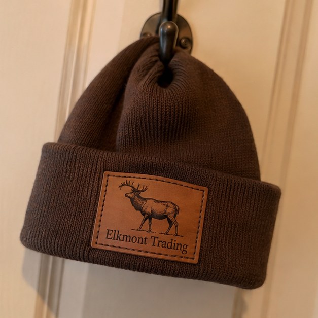 Leather patch hats with logo — customer photo