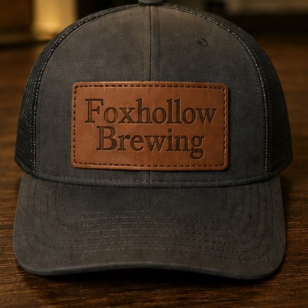 Leather Patch Trucker Hats with custom branding